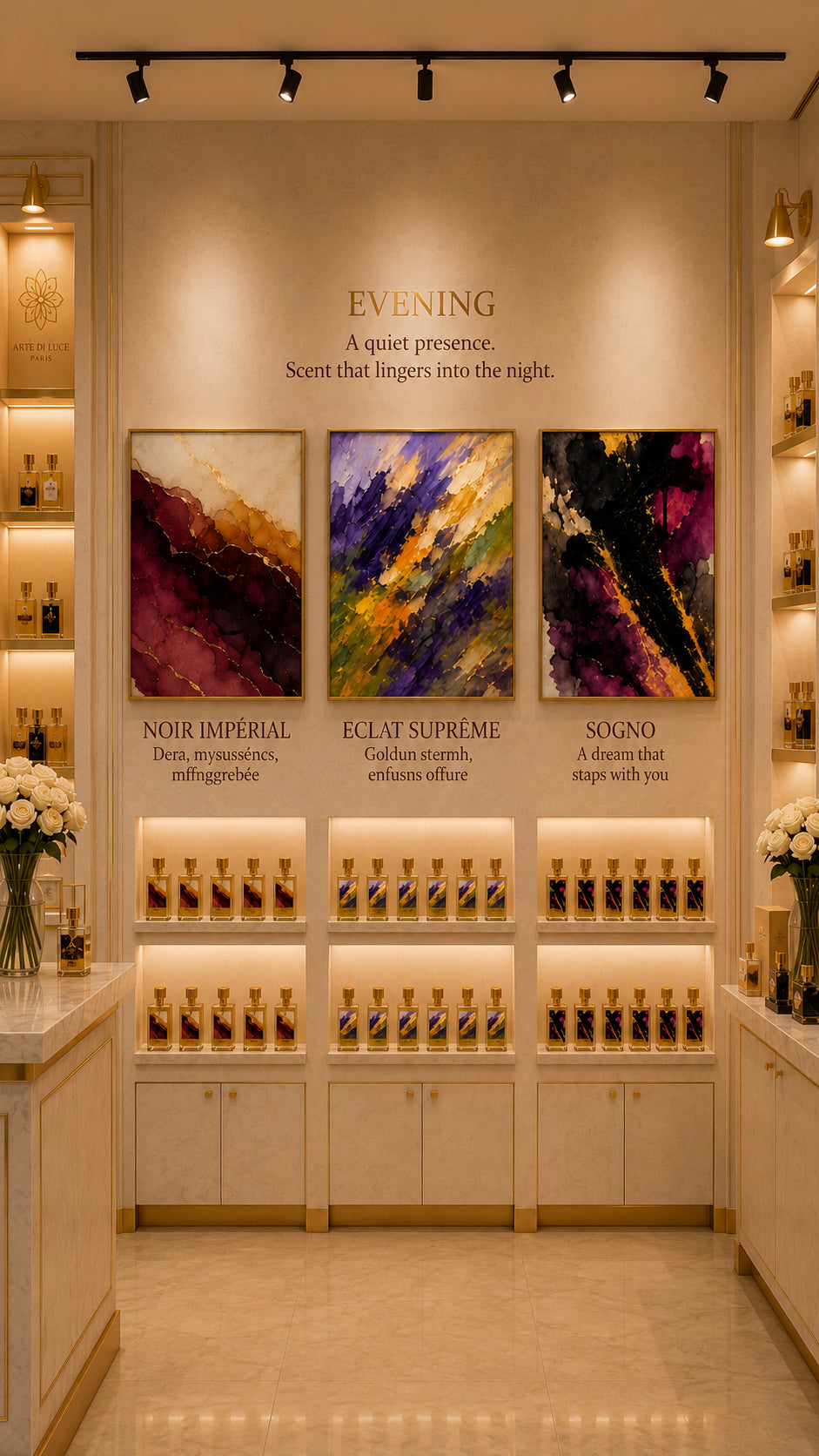 Evening collection wall