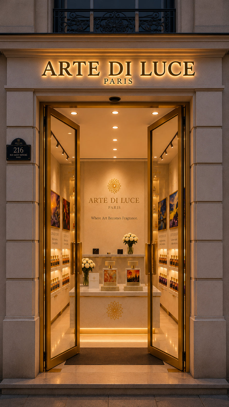 Arte di Luce boutique exterior